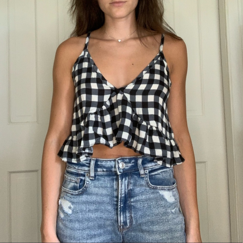 Plaid crop